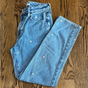 Floral Embroidered Jeans